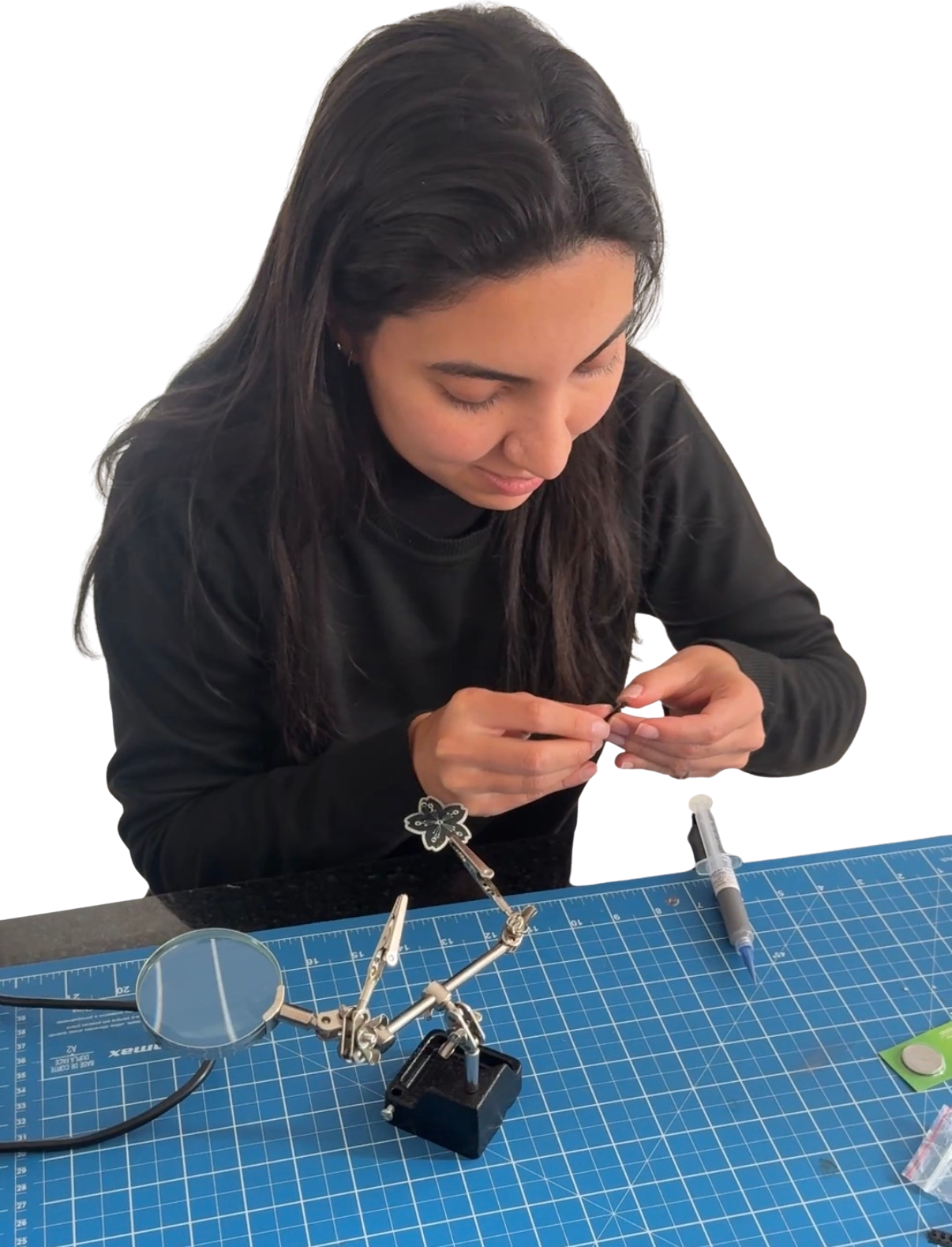 Mulher trabalhando com tecnologia